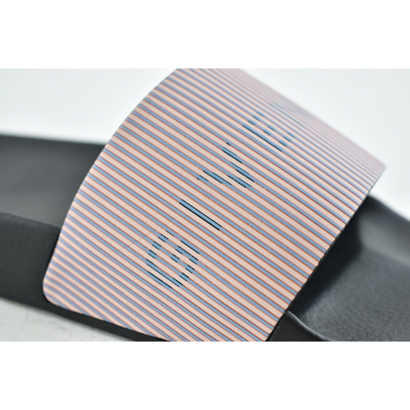 Givenchy Paris Black Pink Metallic Logo Slide On Pool Sandal Flip Flop Flat 36 - Picture 4 of 10